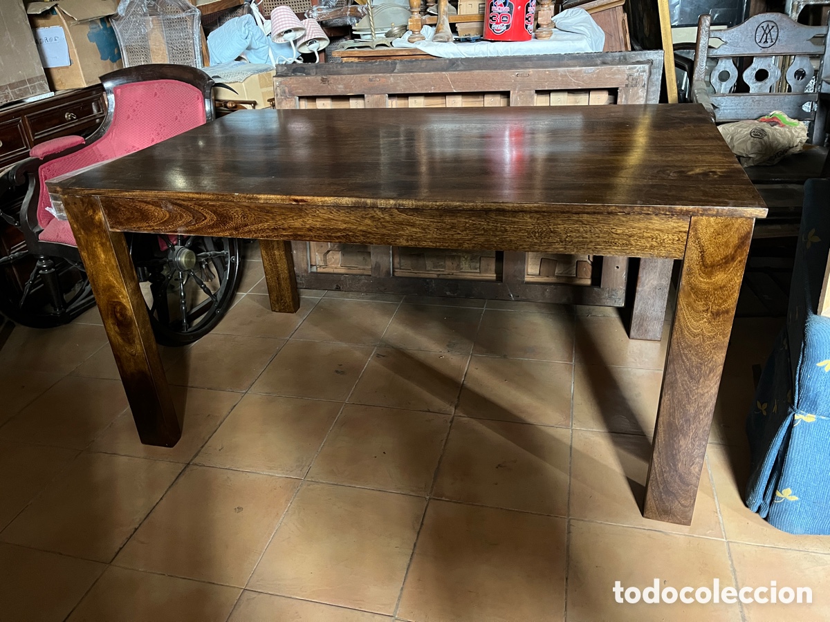 Nuevo: W Mesa de comedor nueva en madera de mango - Foto 1