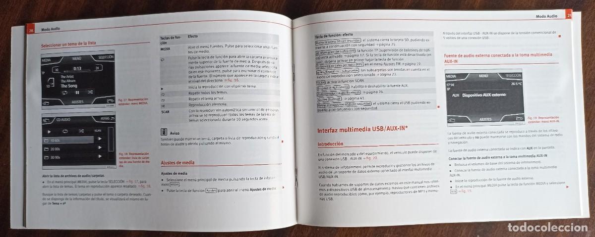 Nuevo: Manual de instrucciones Media System Touch Seat Leon 2013 - Foto 2