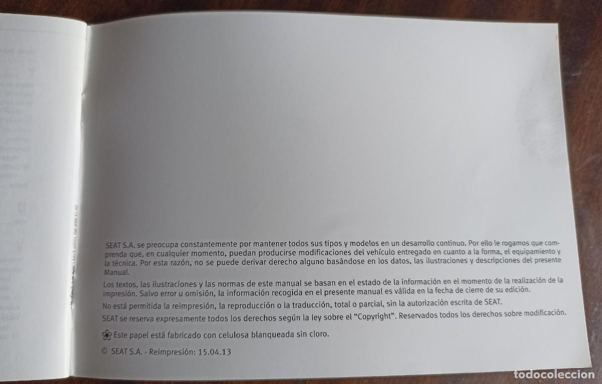 Nuevo: Manual de instrucciones Media System Touch Seat Leon 2013 - Foto 3