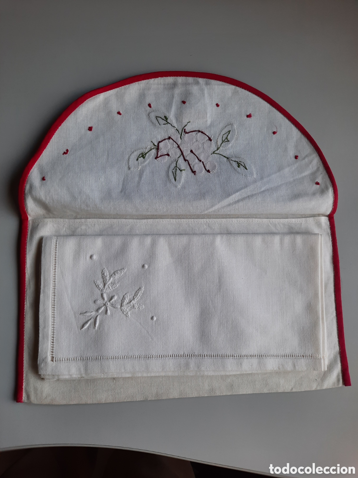 Nuevo: Regalo artesanal, servilleta en funda - Foto 5