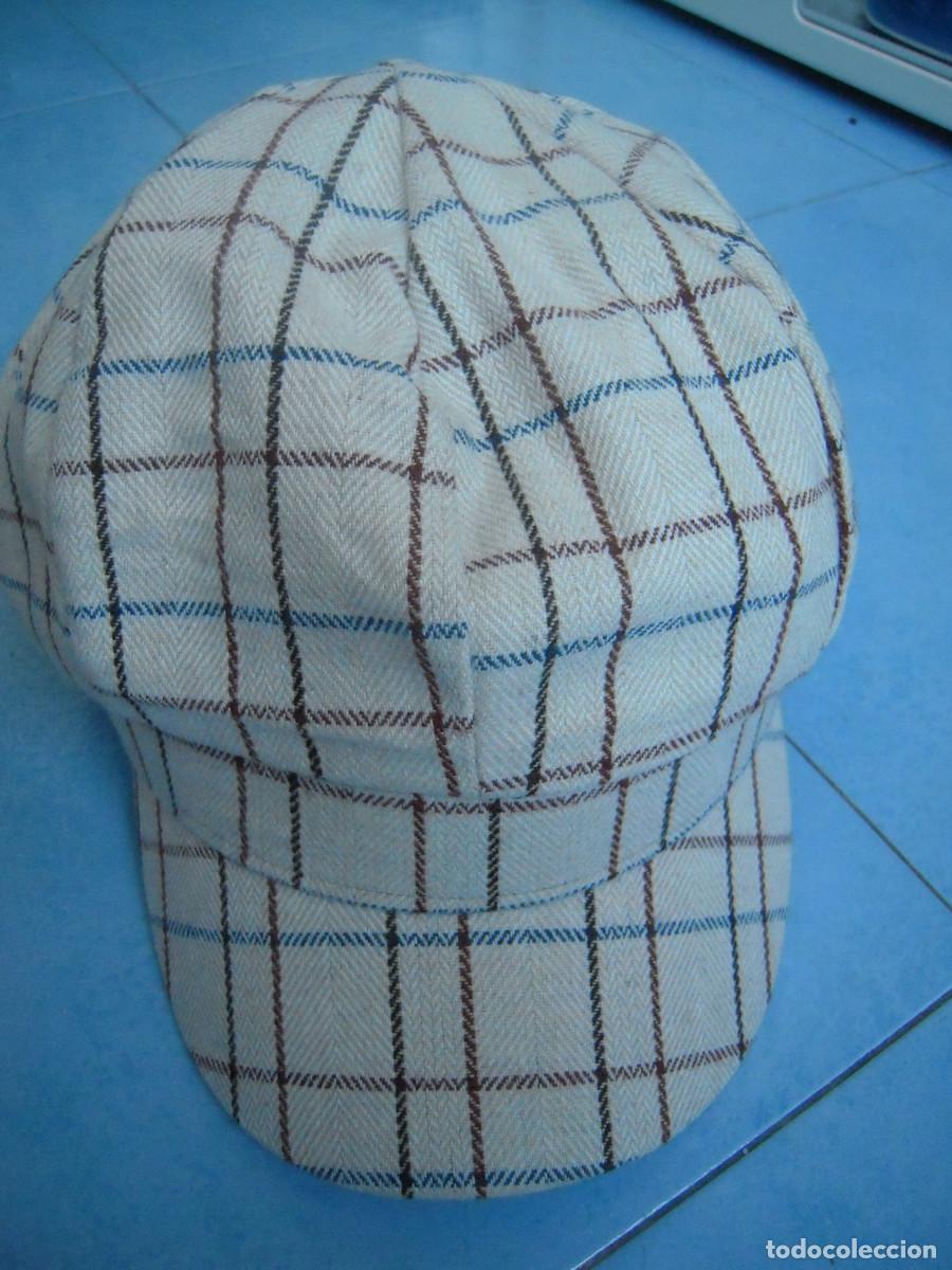 Nuevo: Gorra baker de mujer Jo & Mr. Joe beige de cuadros - Foto 3