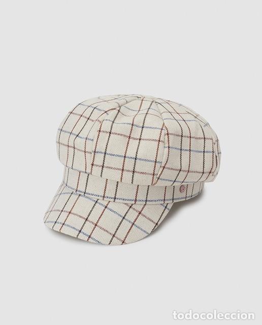 Nuevo: Gorra baker de mujer Jo & Mr. Joe beige de cuadros - Foto 6