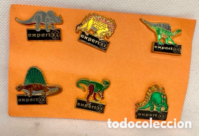 Nuevo: 6 PING DE COLECCIONISTA DINOSAURIOS - Foto 2
