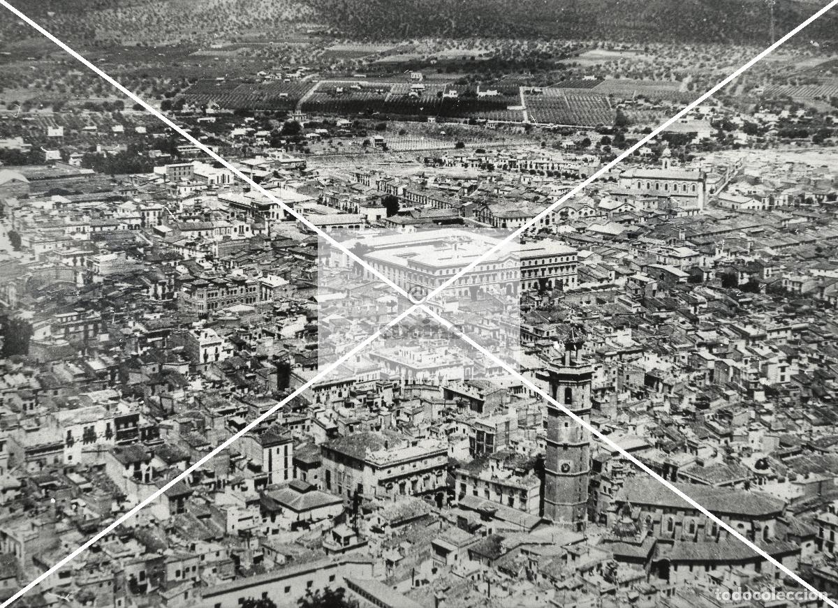 Nuevo: FOTOGRAFIA AEREA DEL CENTRO DE CASTELLON EN 1920 C 45 - Foto 1