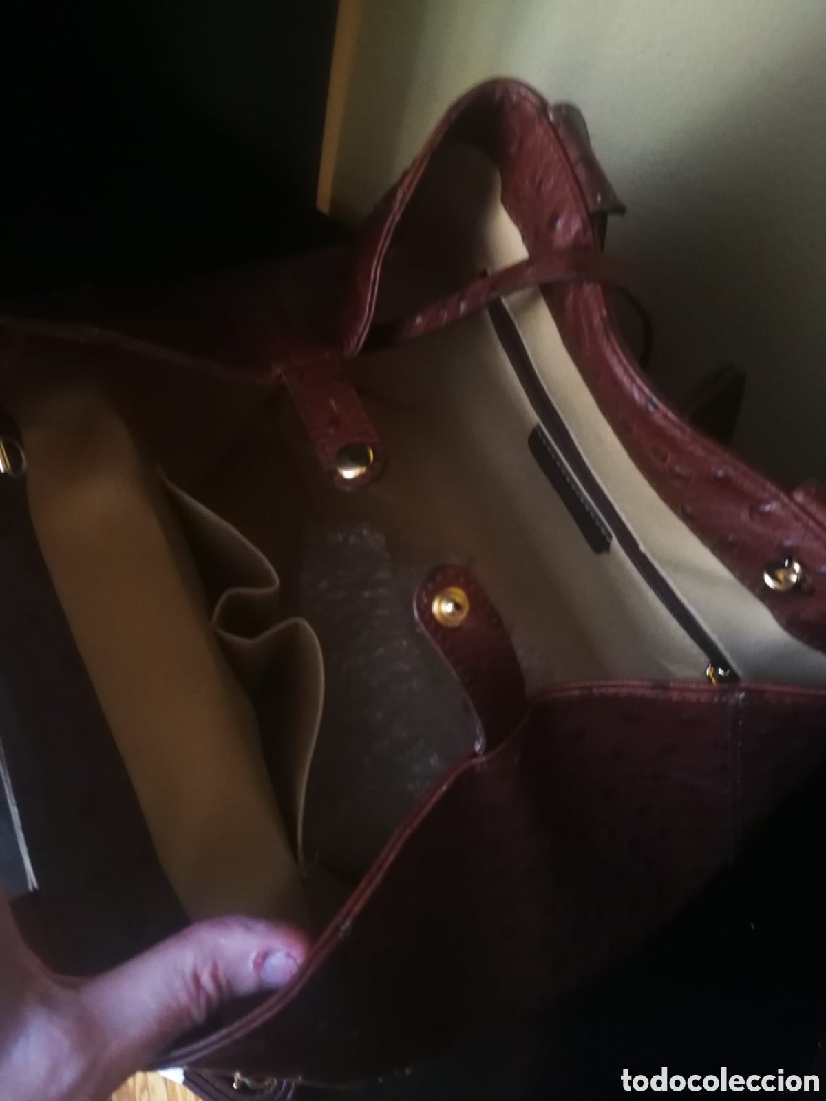 Nuevo: Bolso tote piel avestruz - Foto 6