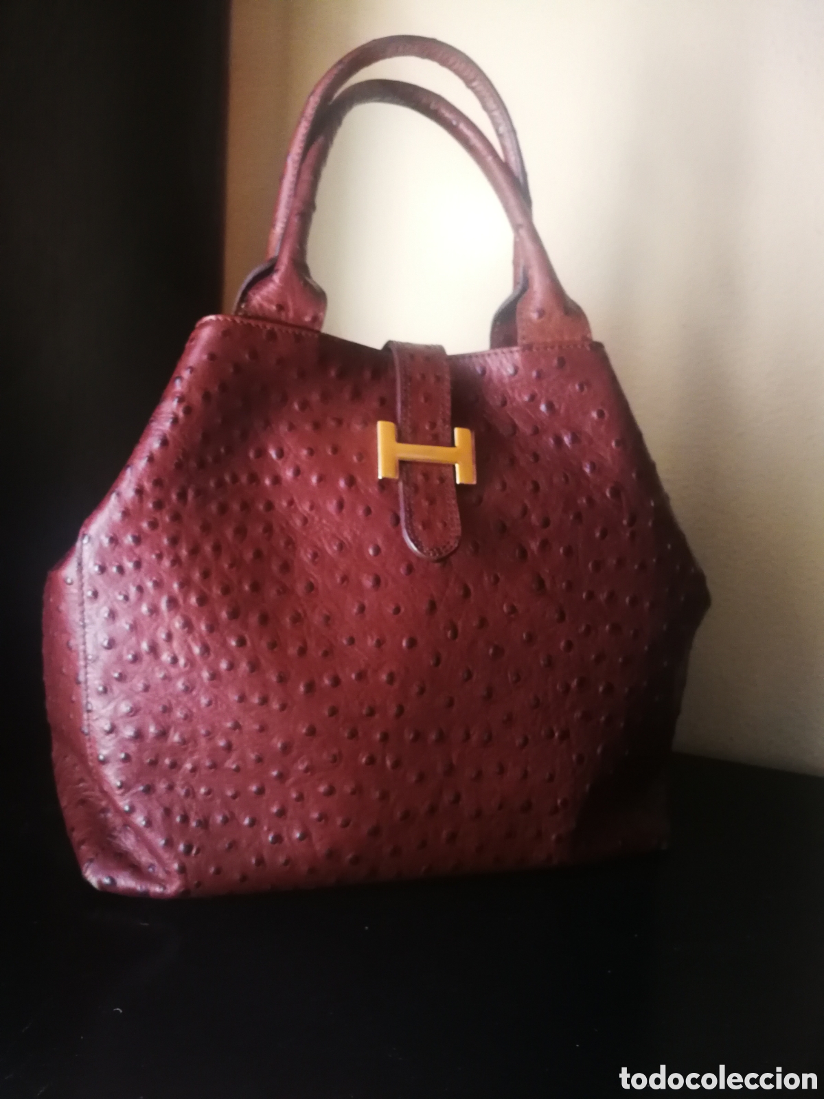 Nuevo: Bolso tote piel avestruz - Foto 1