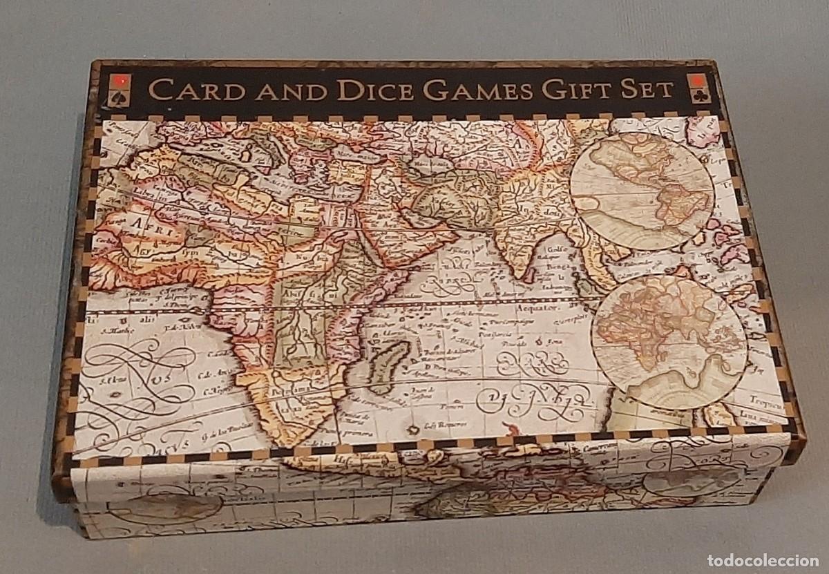 Nuevo: Robert Frederick Limited World Map Card and Dice Games Gift Set - Foto 2