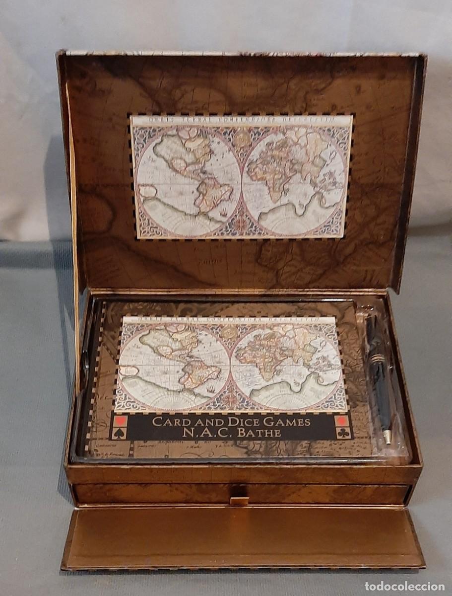 Nuevo: Robert Frederick Limited World Map Card and Dice Games Gift Set - Foto 3