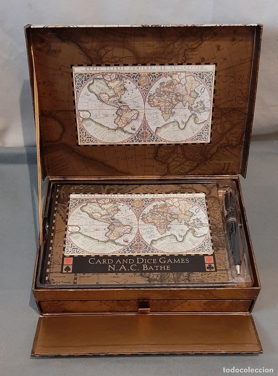Nuevo: Robert Frederick Limited World Map Card and Dice Games Gift Set - Foto 4