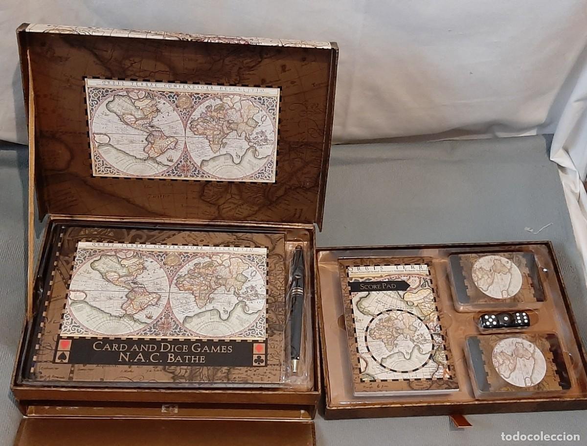 Nuevo: Robert Frederick Limited World Map Card and Dice Games Gift Set - Foto 5