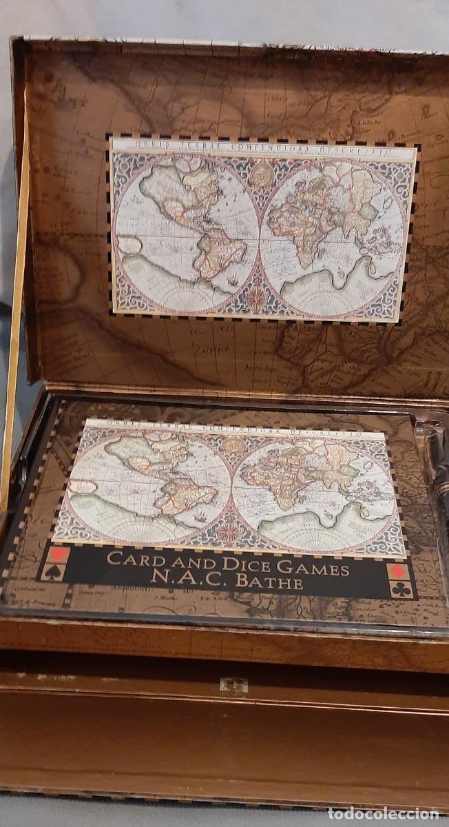 Nuevo: Robert Frederick Limited World Map Card and Dice Games Gift Set - Foto 6