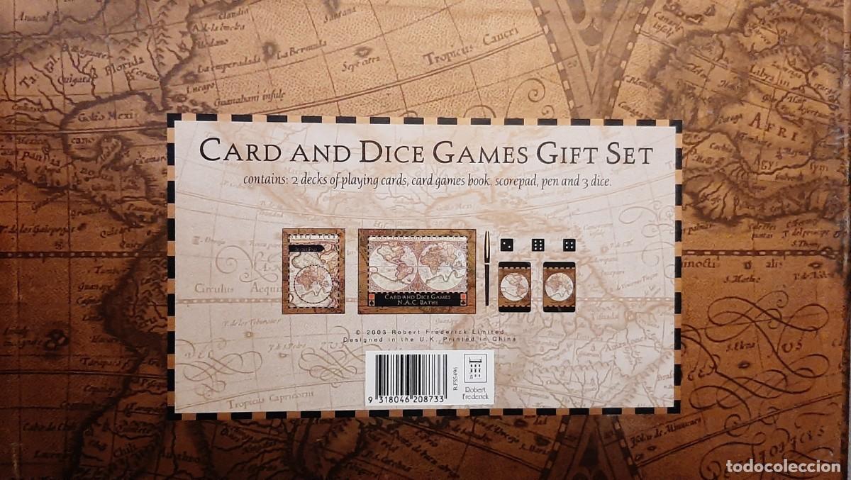 Nuevo: Robert Frederick Limited World Map Card and Dice Games Gift Set - Foto 11