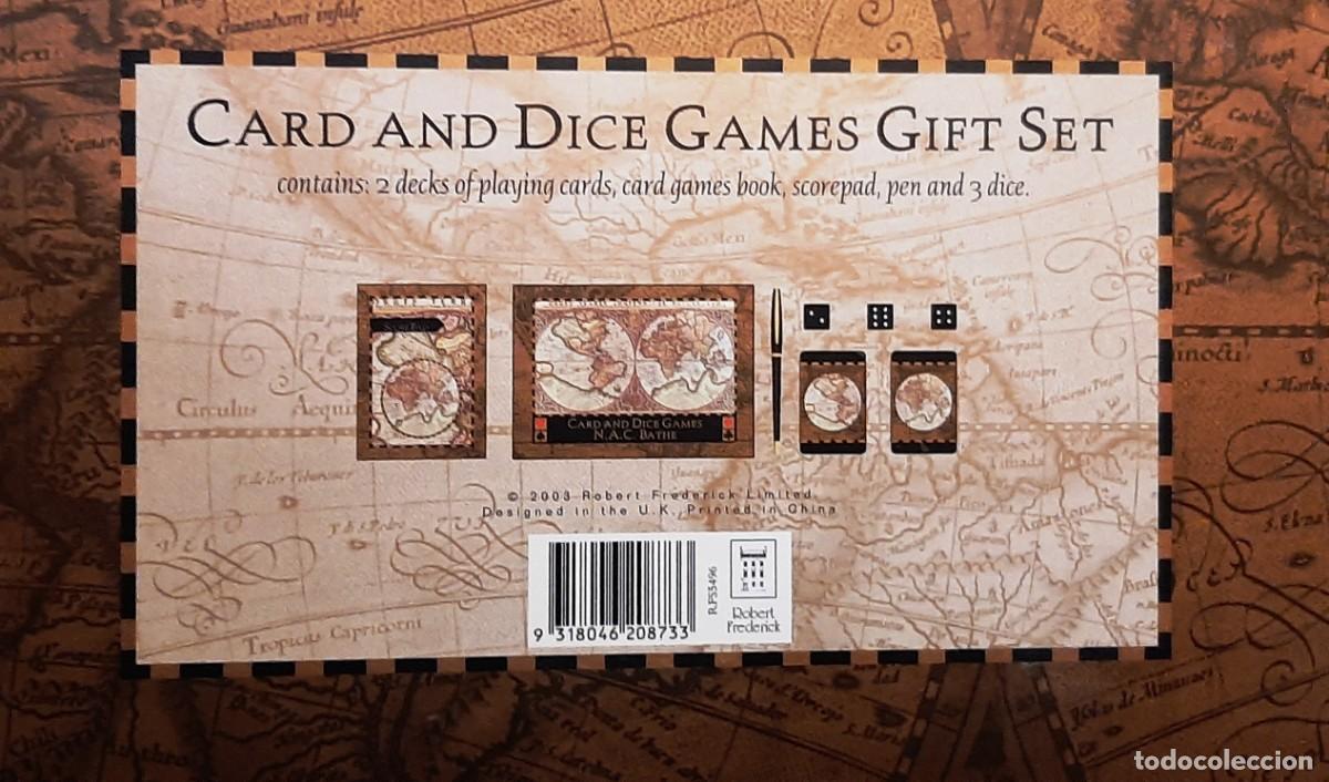 Nuevo: Robert Frederick Limited World Map Card and Dice Games Gift Set - Foto 12