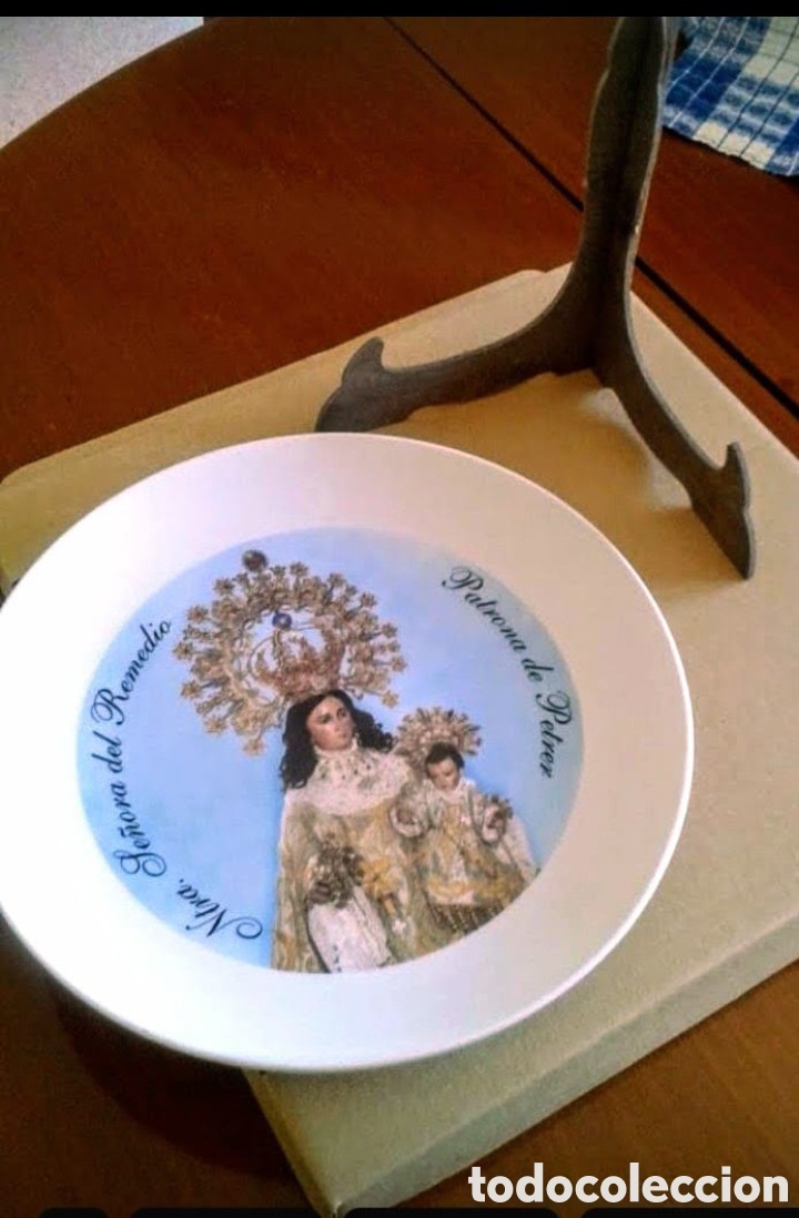 Nuevo: Plato de cer&aacute;mica con peana - Foto 2
