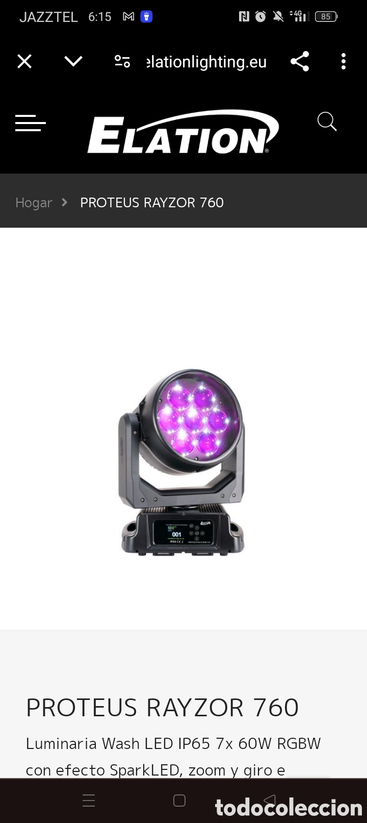Nuevo: Foco elation rayzor 760 - Foto 7