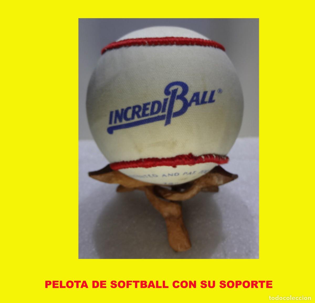 Nuevo: PELOTA DE SOFTBALL CON SU SOPORTE - Foto 1