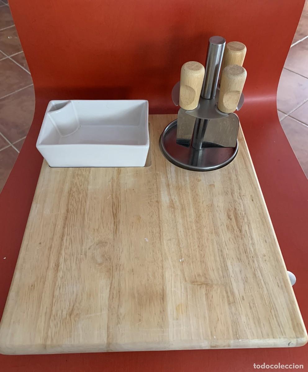 Nuevo: TABLA MADERA PARA QUESOS CON ACCESORIOS NUEVA - Foto 1