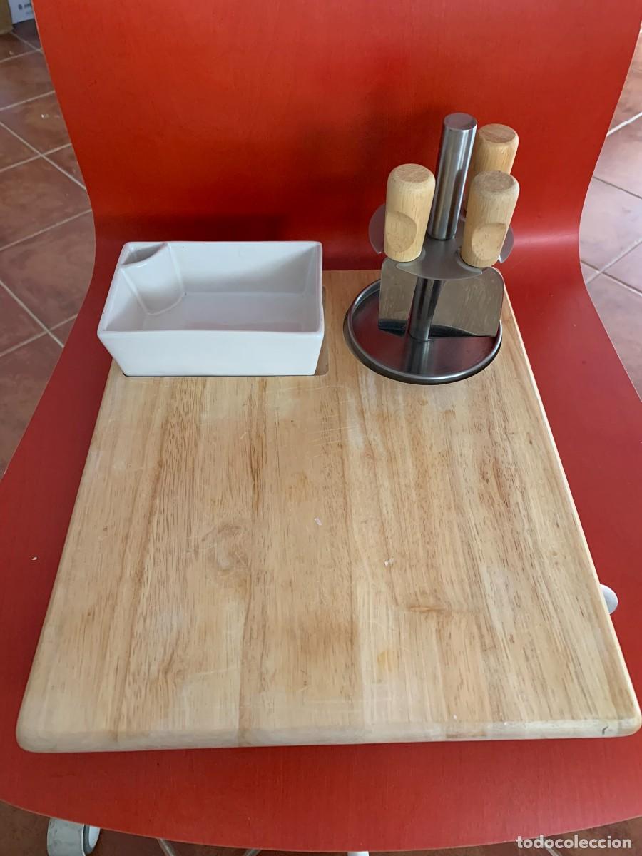 Nuevo: TABLA MADERA PARA QUESOS CON ACCESORIOS NUEVA - Foto 3