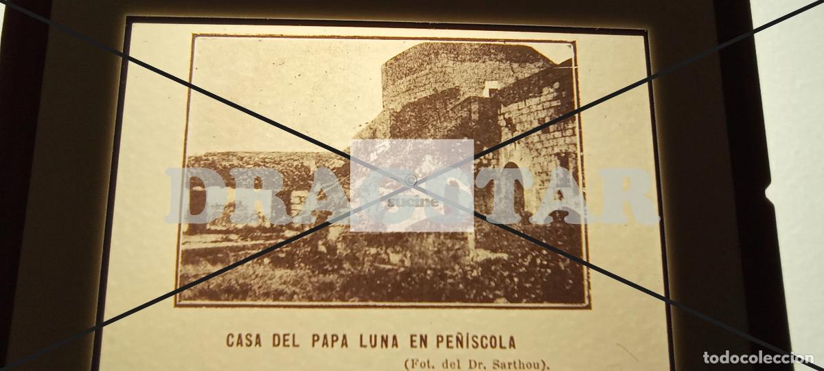Neu: PE&Ntilde;ISCOLA EN EL RECUERDO,1 DIAPOSITIVA, CASA DEL PAPA LUNA LOTE 7