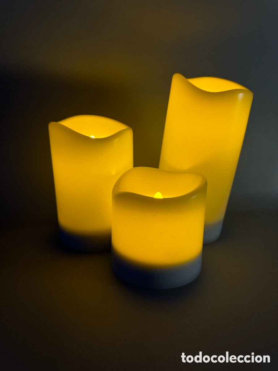 Nuevo: 3 VELAS SOLARES GRANDES - Foto 2