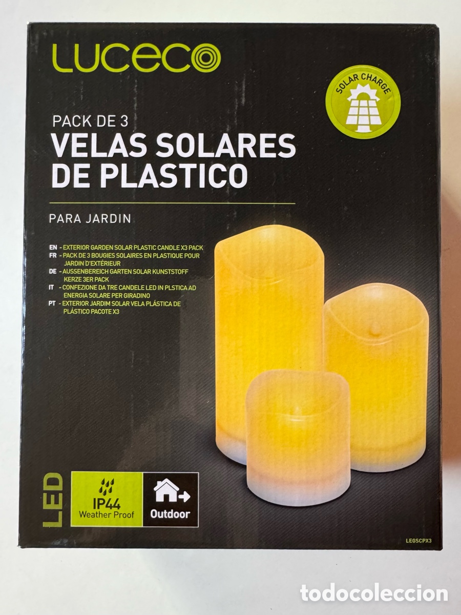Nuevo: 3 VELAS SOLARES GRANDES - Foto 4