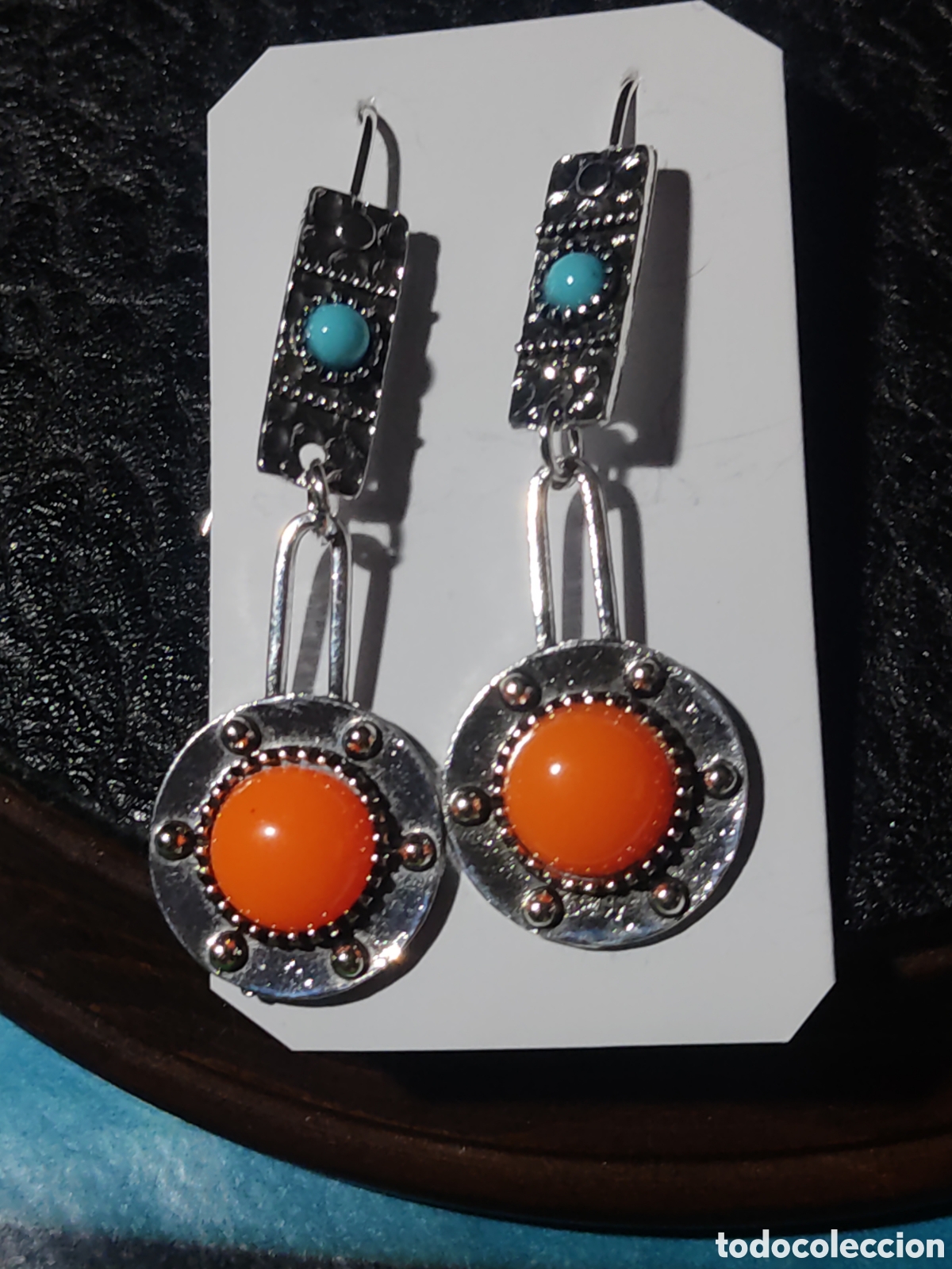 Nuevo: Pendientes largos estilo indio Navajo. - Foto 4