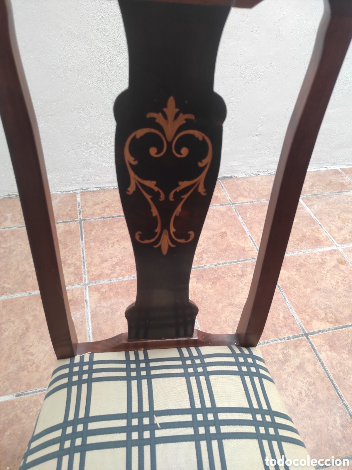 Nuevo: Silla Reina Ana color caoba. - Foto 2