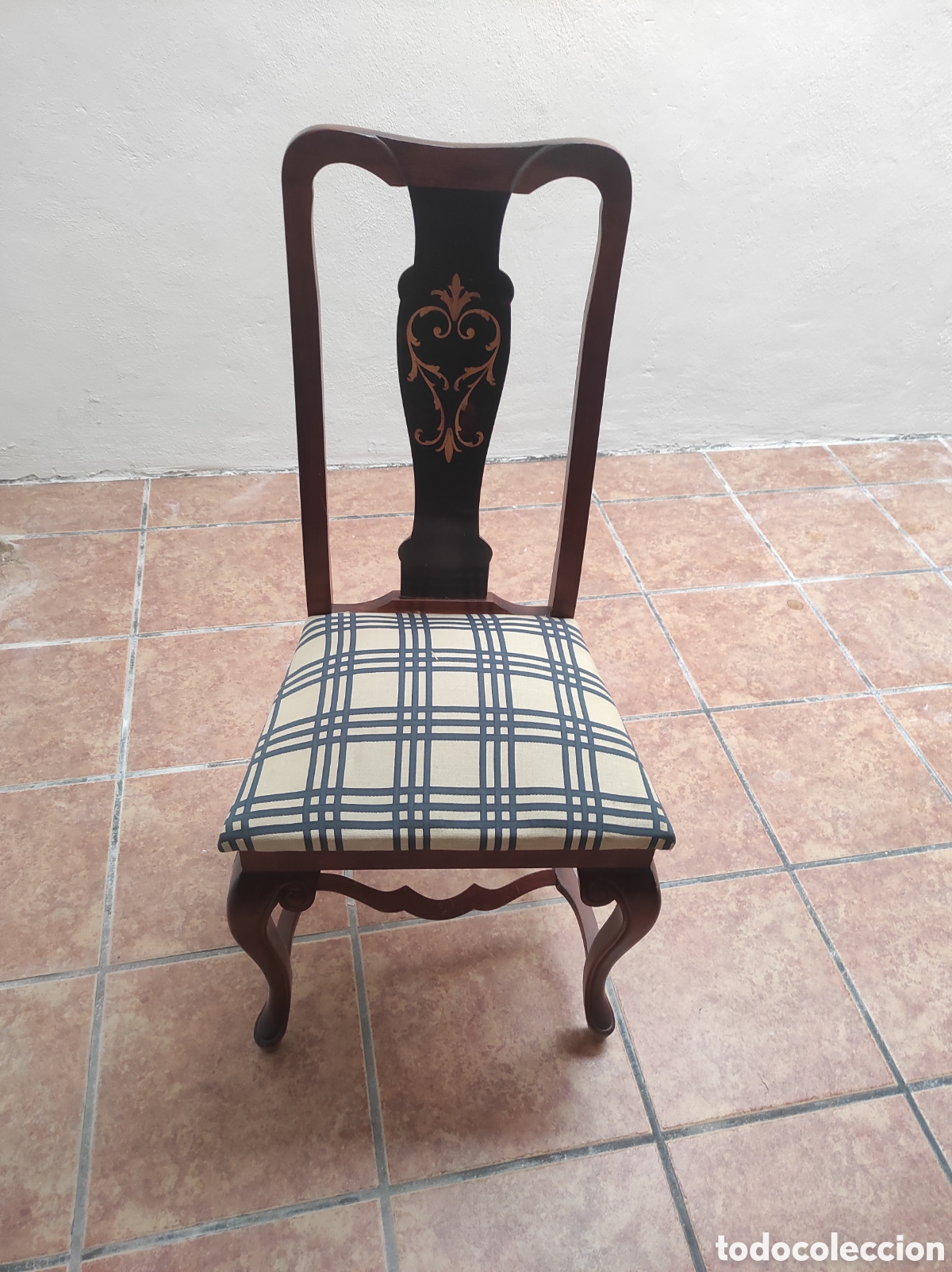 Nuevo: Silla Reina Ana color caoba. - Foto 3