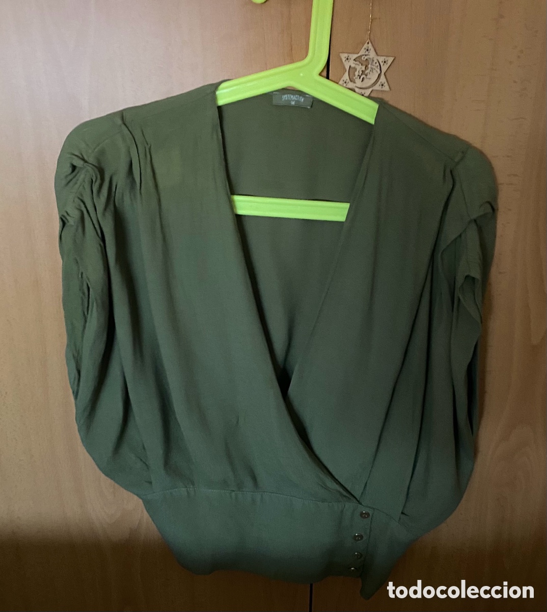 Nuevo: Blusa Verde de gasa Systemaction - Foto 4