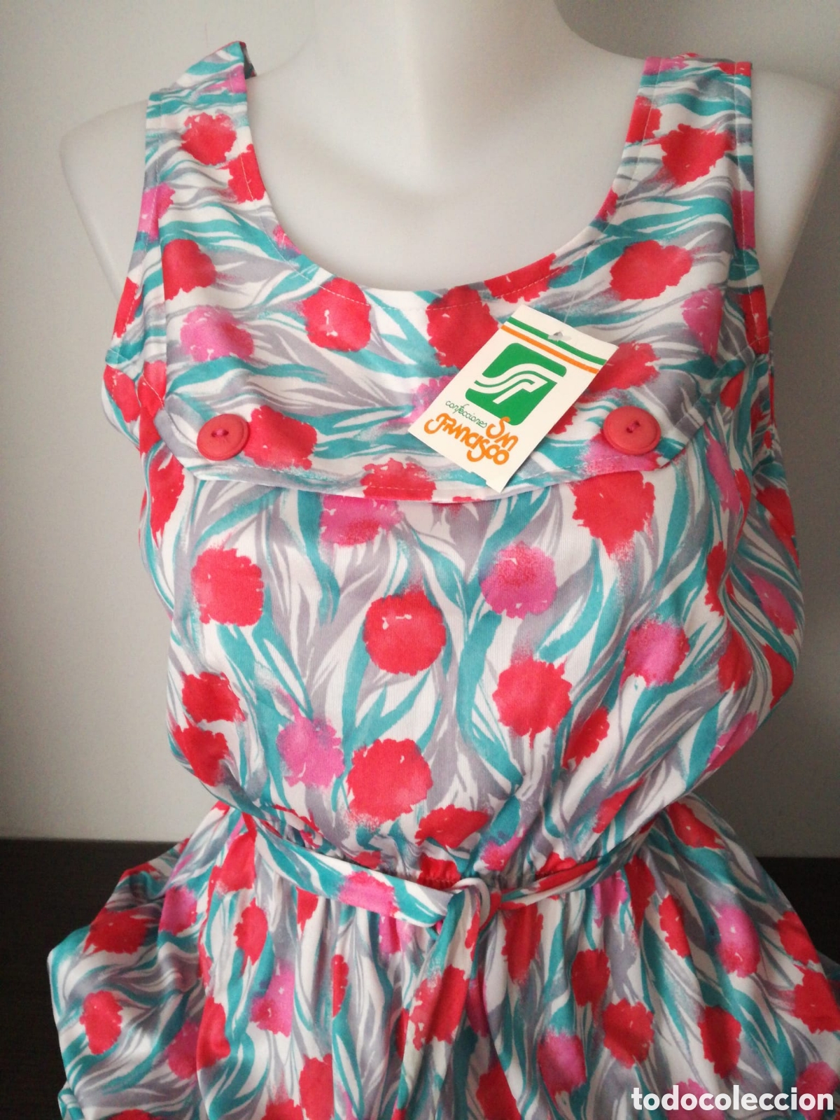 Nuevo: Vestido Bata Detalle Botones - Foto 2