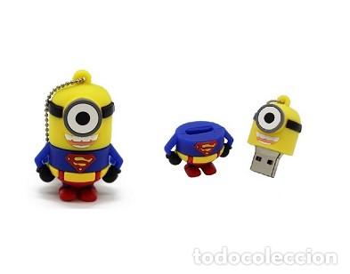 Nuevo: Pendrive Pen Drive USB Cl&eacute; 8GB Los Minions Superman - Foto 1