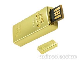 Nuevo: Pendrive Pen Drive USB Cl&eacute; 8GB Barra de oro - Foto 1