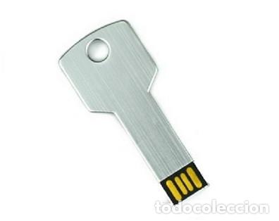 Nuevo: Pendrive Pen Drive USB Cl&eacute; 8GB Llave plateada - Foto 1