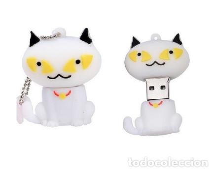 Nuevo: Pendrive Pen Drive USB Cl&eacute; 64GB Gato Blanco - Foto 1