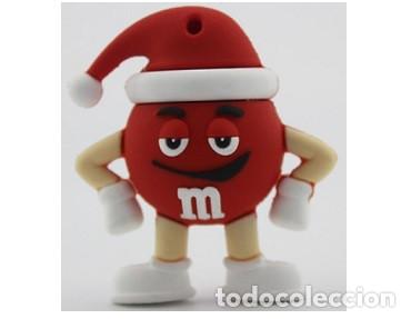 Nuevo: Pendrive Pen Drive USB Cl&eacute; 8GB M&Ms rojo con gorro - Foto 1