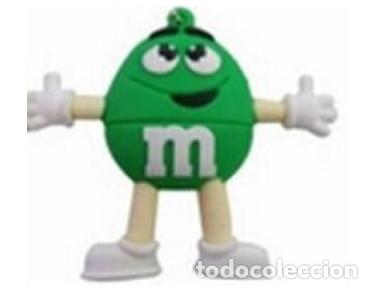 Nuevo: Pendrive Pen Drive USB Cl&eacute; 8GB M&Ms verde - Foto 1