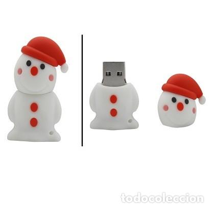 Nuevo: Pendrive Pen Drive USB Cl&eacute; 8GB Mu&ntilde;eco de Nieve (model 2) - Foto 1