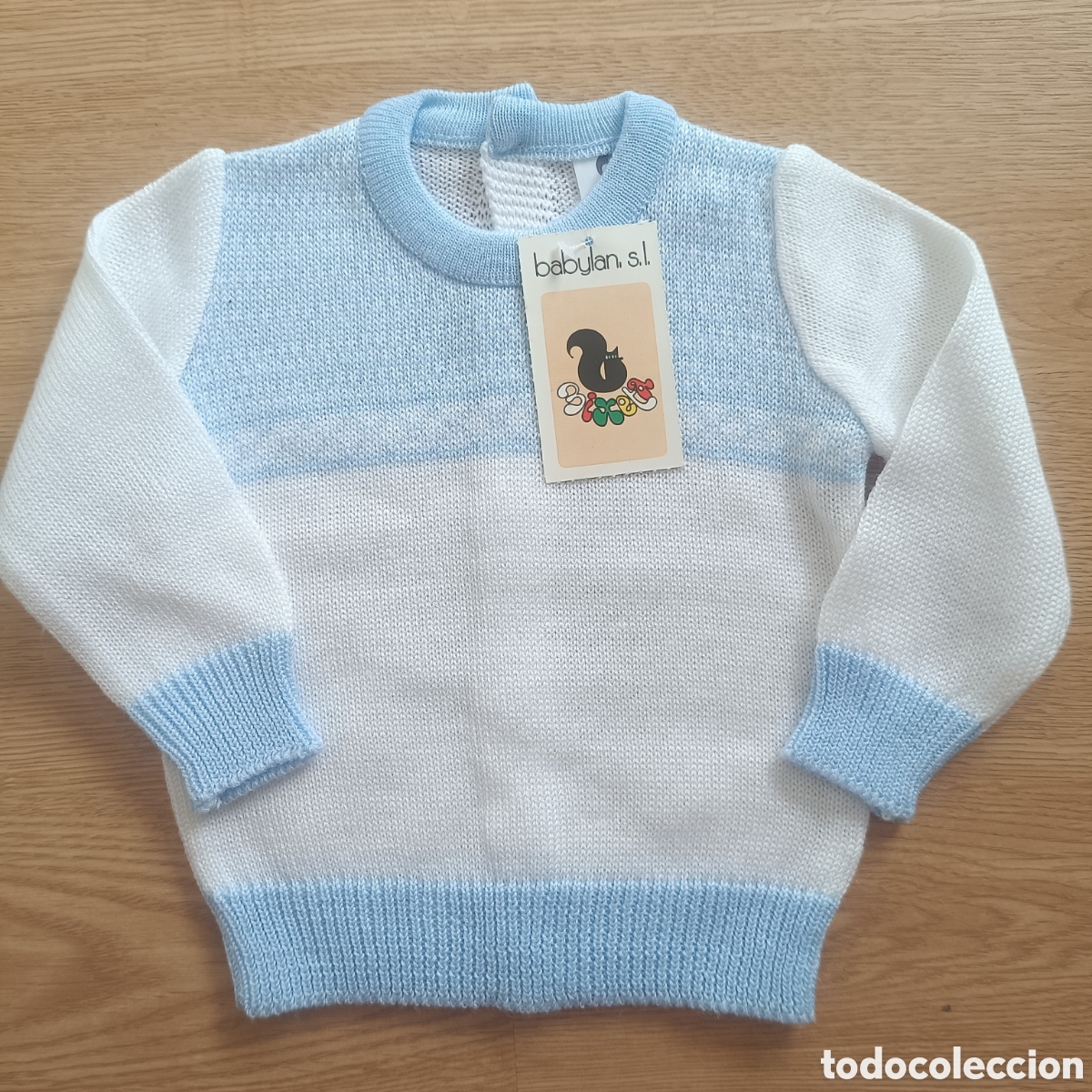 Nuevo: Conjunto Beb&eacute; Blanco y Azul Punto - Foto 4