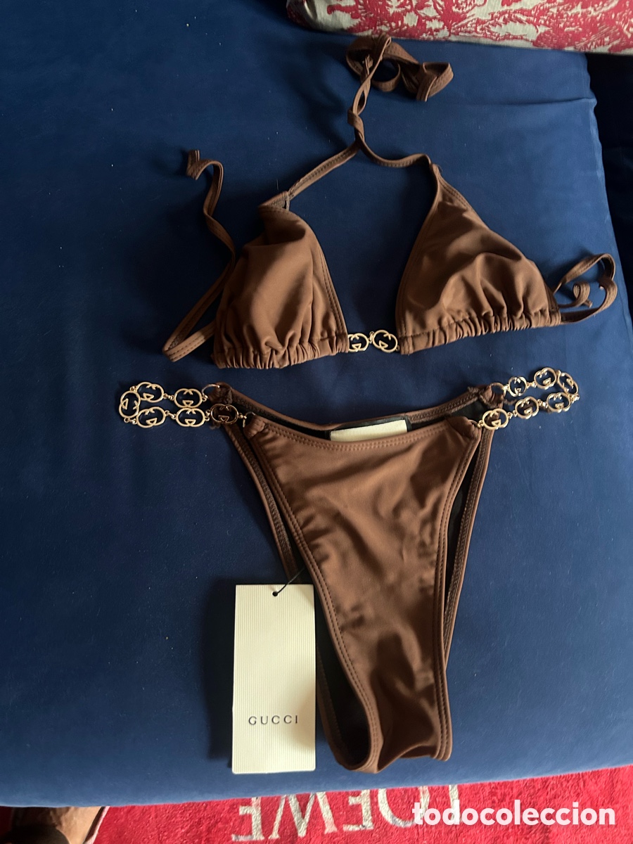 Nuevo: Bikini talla mediana marr&oacute;n GUCCI - Foto 7
