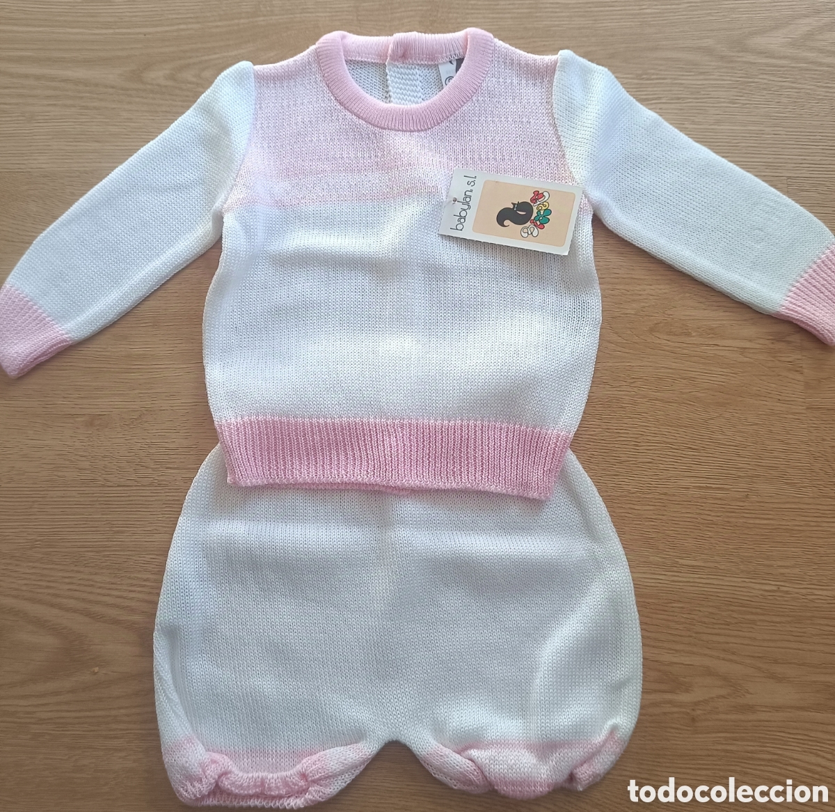 Nuevo: Conjunto Beb&eacute; 6 meses Blanco y Rosa - Foto 2