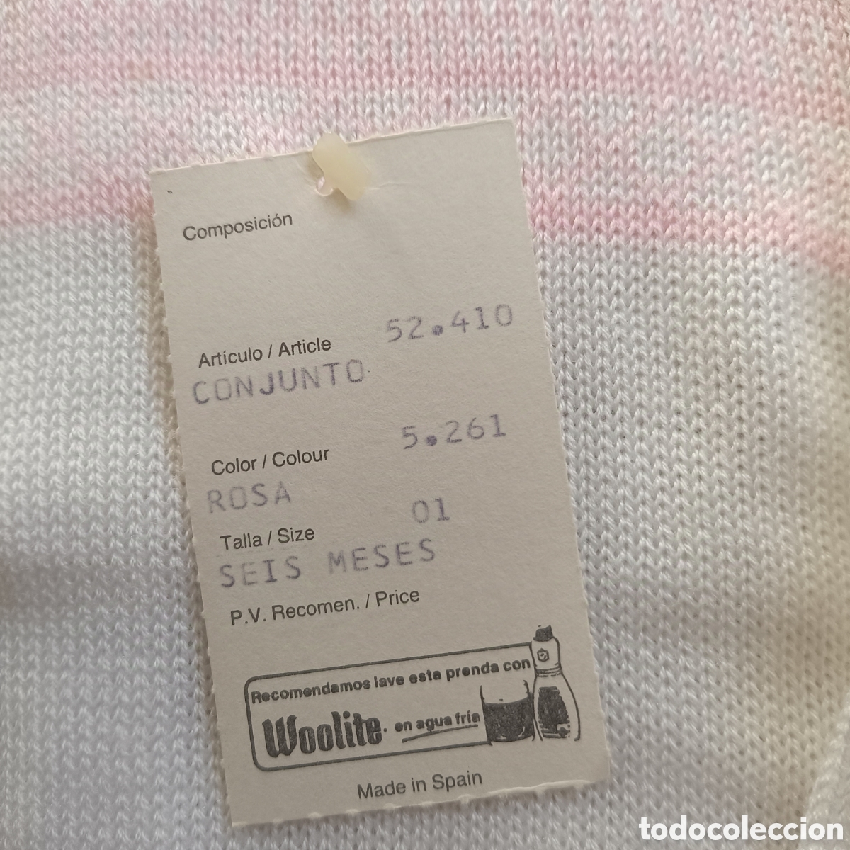 Nuevo: Conjunto Beb&eacute; 6 meses Blanco y Rosa - Foto 8