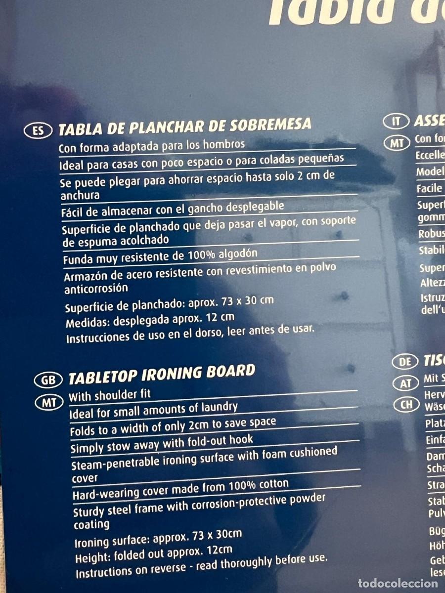 Nuevo: TABLA DE PLANCHAR DE SOBREMESA. PRECINTADA. - Foto 3