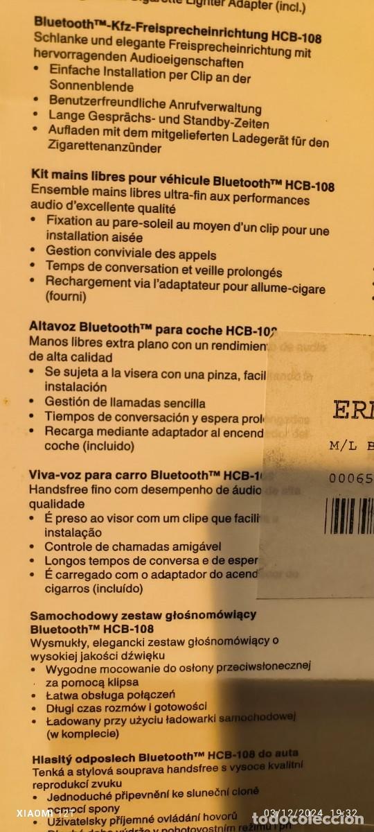 Nuevo: SONY ERICSSON MOVISTAR HCB 108 MANOS LIBRES - Foto 6