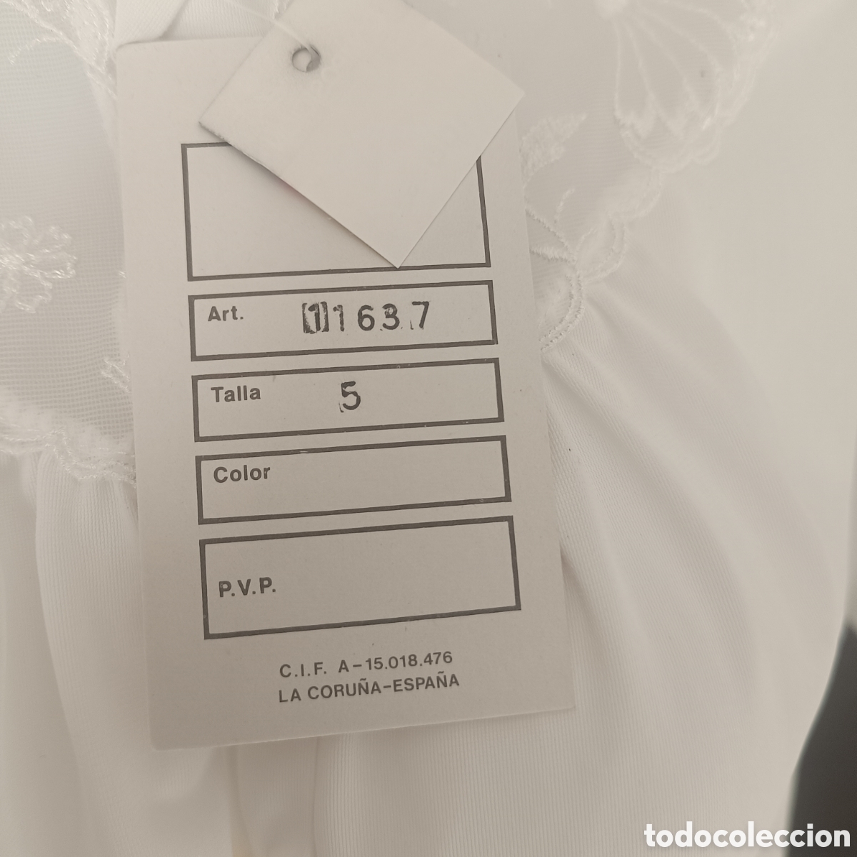 Nuevo: Camis&oacute;n blanco Transparente escote Goa - Foto 4