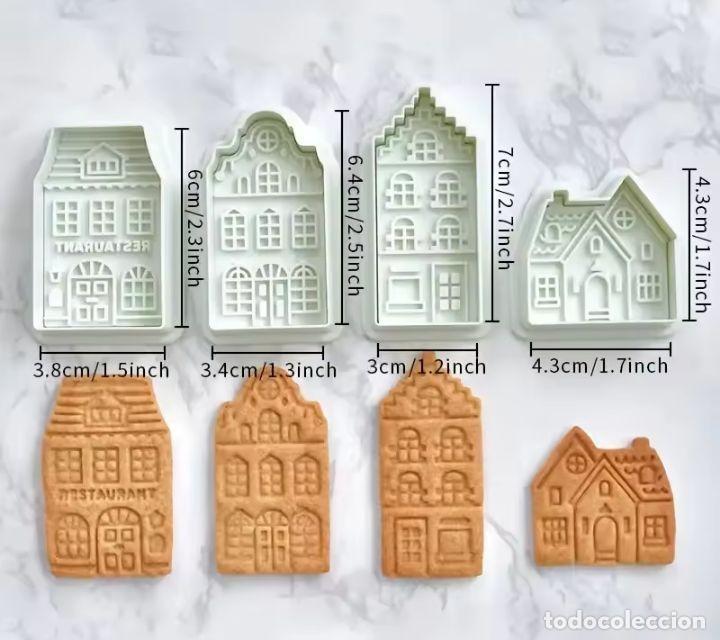 Nuevo: Moldes de galletas con forma de casa estilo vintage - Foto 3