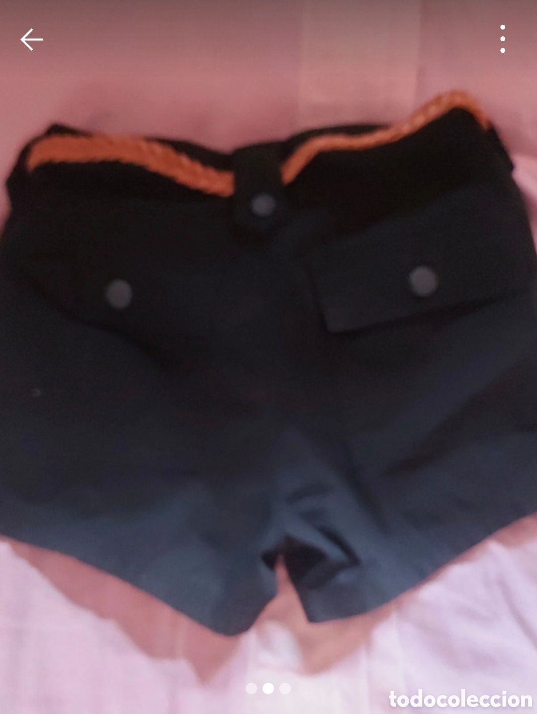 Nuevo: Pantal&oacute;n corto negro con cintur&oacute;n - Foto 2