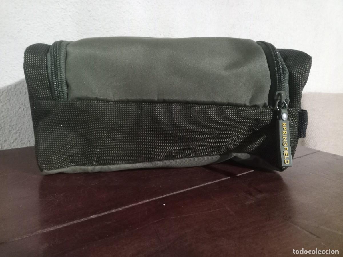 Nuevo: Neceser estuche verde Springfield. Cierre cremallera - Foto 3