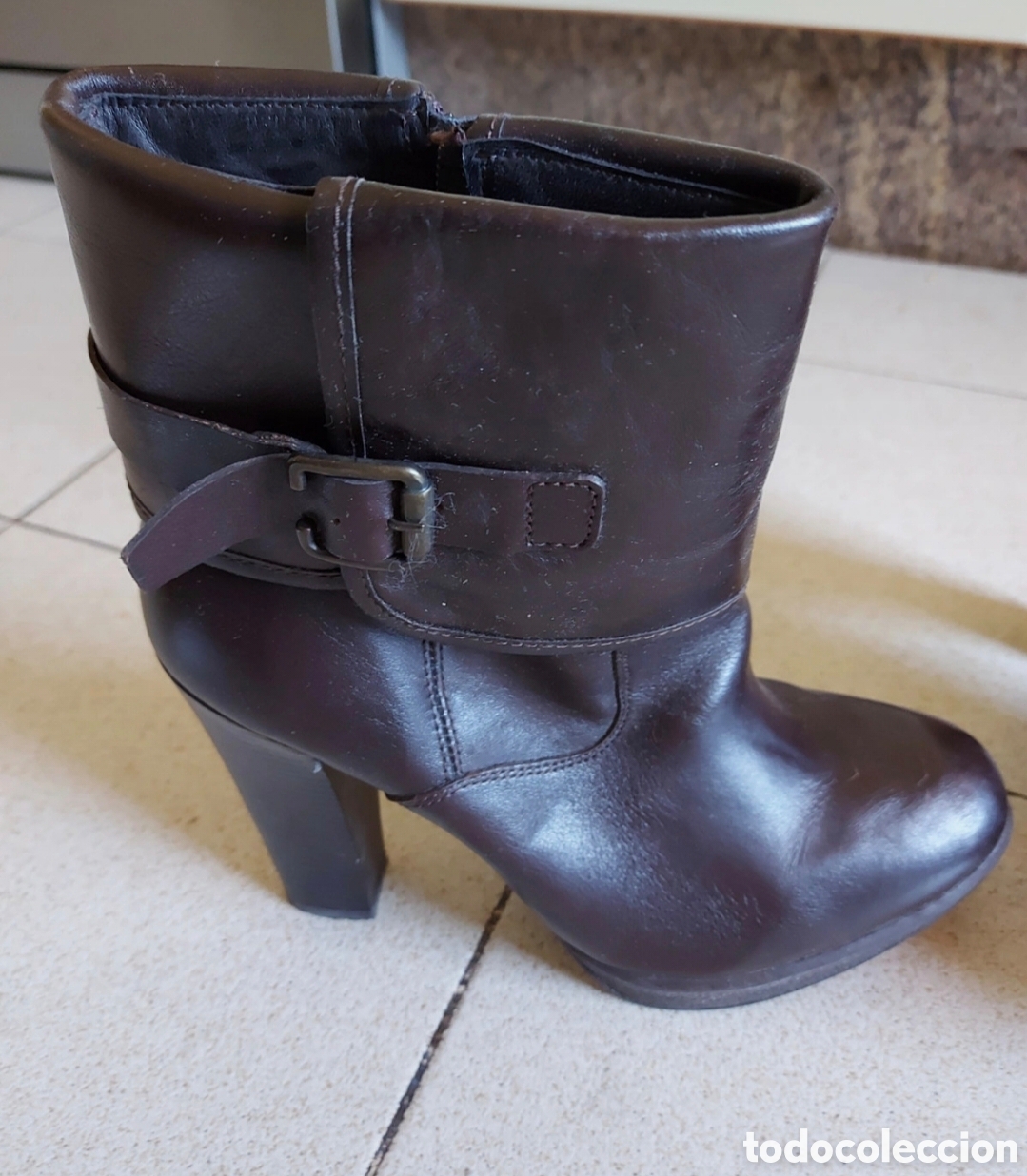 Nuevo: Botines piel color marr&oacute;n - Foto 2