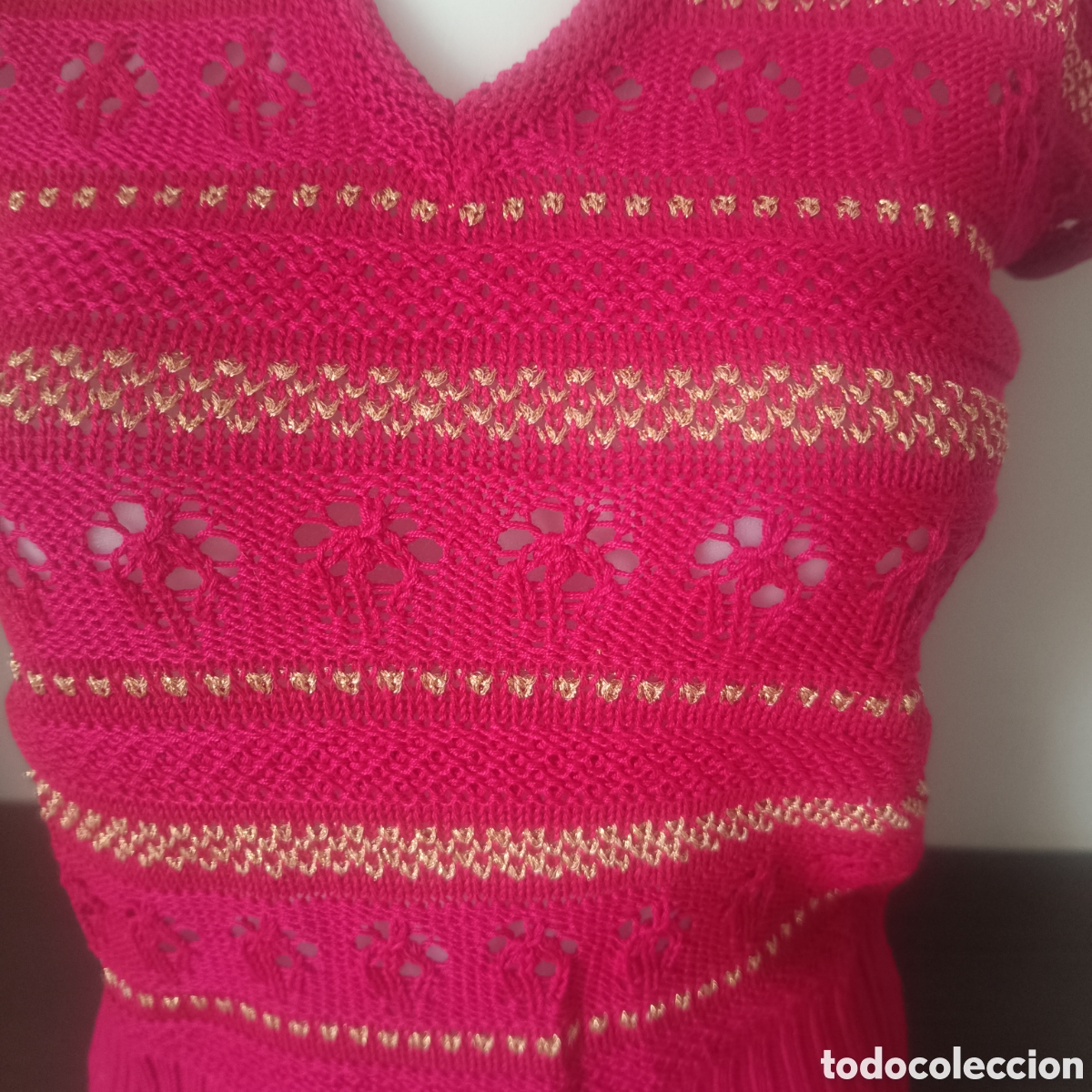 Nuevo: Chaqueta Rosa y Dorado Morgat - Foto 5