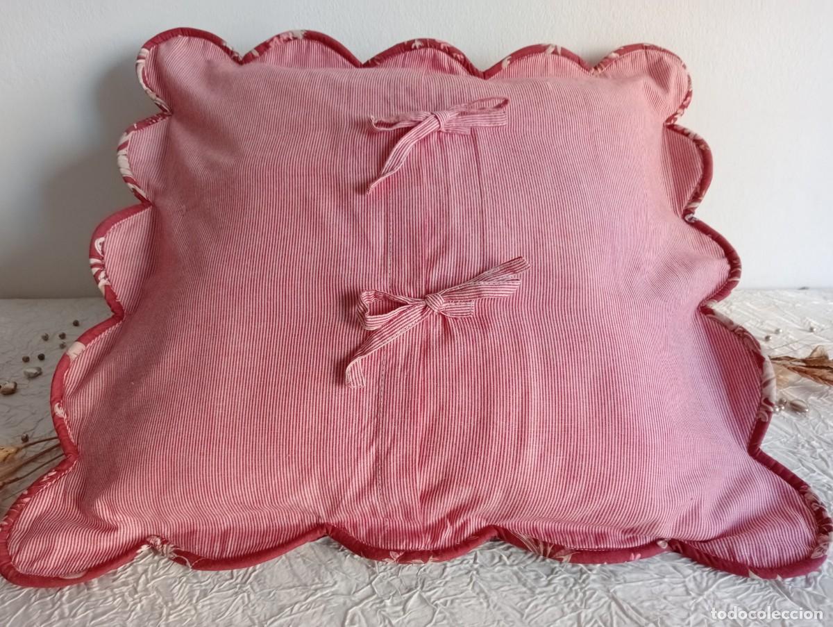 Nuevo: Funda de almohada acolchada en algod&oacute;n estampado vintage, 50x48 cm. - Foto 9